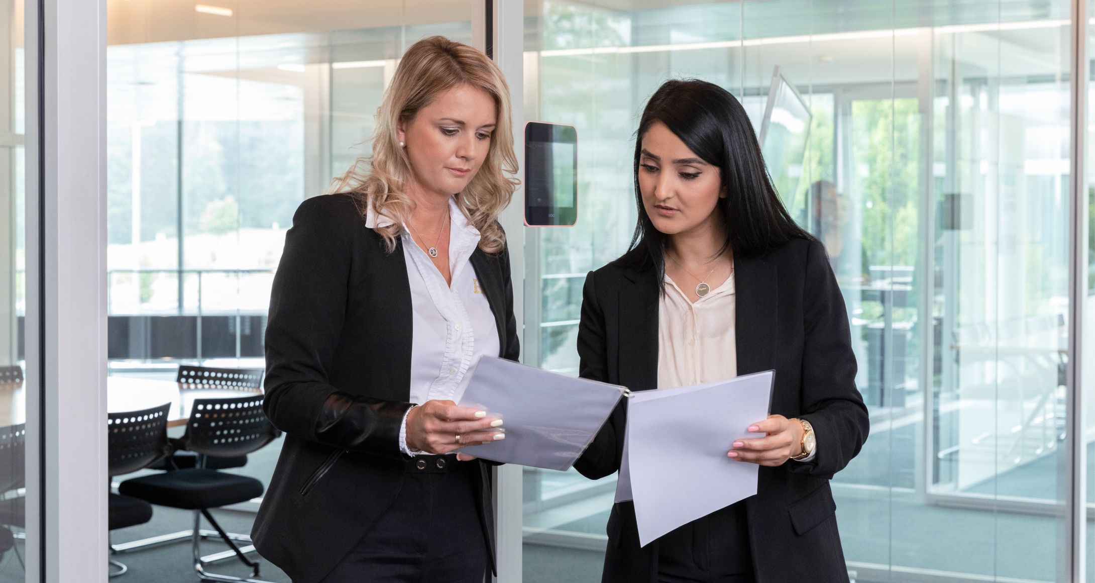 Two women having a discussion